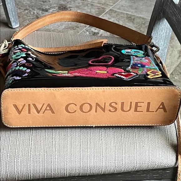 Consuela Black Poppy Downtown Shoulder Bag - Picture 8 of 15